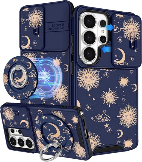 Buleens for Samsung Galaxy S26 Ultra Case - with Ring Stand & Camera Cover Aesthetic Cute ...