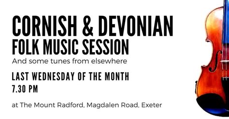 Cornish & Devonian Folk Muisic Session, Mount Radford, Exeter, 28 ...