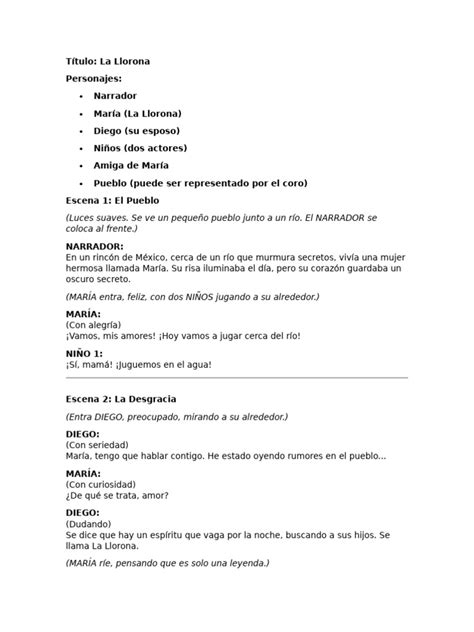 Leyenda La Llorona | PDF