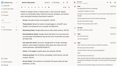 Research interview transcription for UX and market research | Audiogest