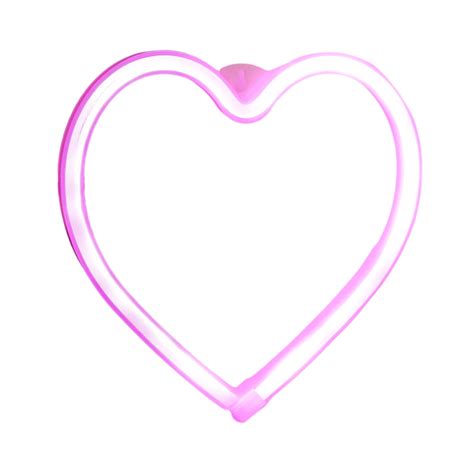 Pink Plastic Led Neon Heart Shaped Light Sign Usb Powered For Home ...