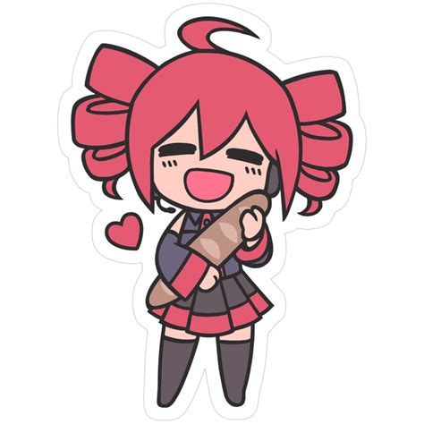 Teto Loves Bread Chibi Sticker | Chibi, Goofy drawing, Miku hatsune ...