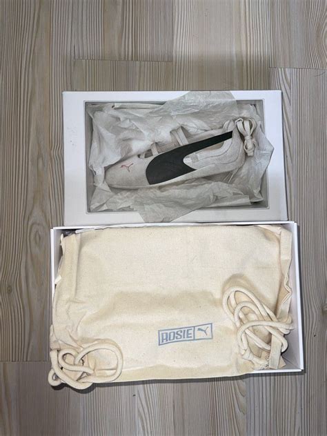 Puma x Rose Speedcat Ballet Shoes Warm White Black Frosty Pink (Women ...