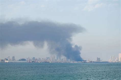 A drone strike causes fire outside a nuclear power plant in Abu Dhabi