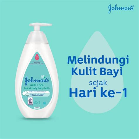 Johnson's Milk + Rice Hair & Body Baby Bath 1 Liter FREE Mainan Paus ...