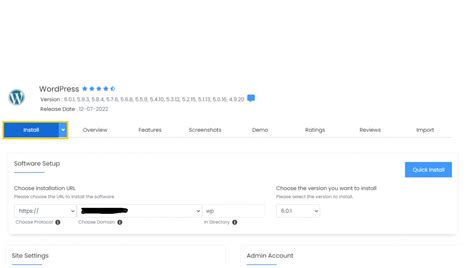 How to install WordPress in Directadmin using Softaculous?