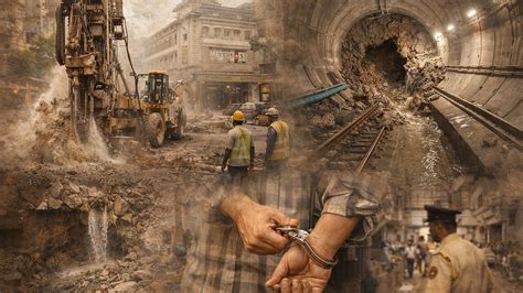 Borewell Drilling Damages Mumbai Metro Line-3 Tunnel Near Metro Cinema ...