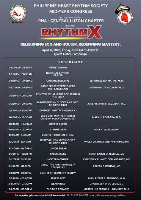 PHRS Midyear Congress: RHYTHM X: REDEFINING MASTERY IN ECG, HOLTER AND ADVANCED TECHNIQUES