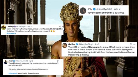 #KetchupNow: Ramayana first look of Rama sparks debate but are we ...