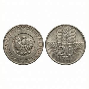 newway 20 Zlotys (Random Year) Poland old Copper-Nickel Coin Medieval ...