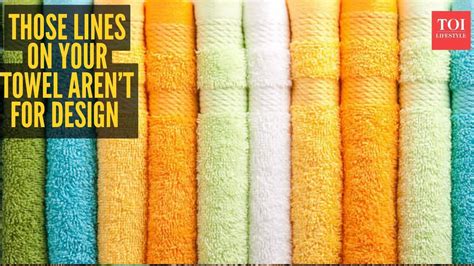 Ever wondered why towels have lines? The answer is surprisingly smart