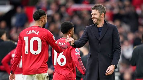 Premier League: Michael Carrick's Manchester United beat Arsenal 3-2 at ...