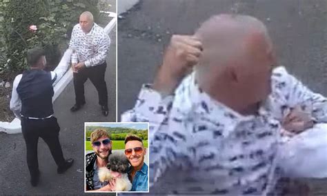 Moment dog groomer is attacked by rival's husband at awards ceremony ...