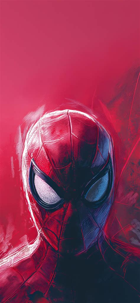 Spider-Man Artistic Mask Portrait 2K iPhone Wallpaper