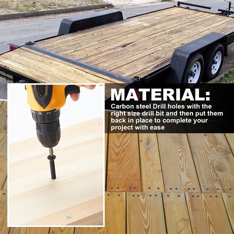 Snapklik.com : 150 Pack Quantity 5/16-18 X 2-1/2" Trailer Deck Screws ...