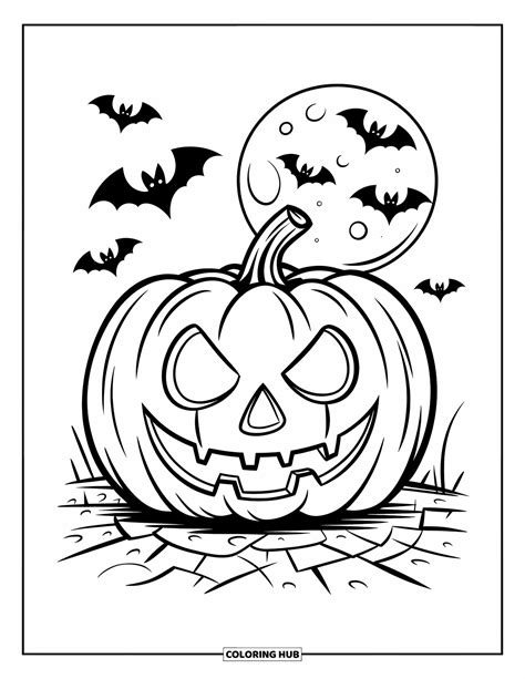 60+ Scary Pumpkin Coloring Pages for Kids & Adults (Free Printable PDFs)