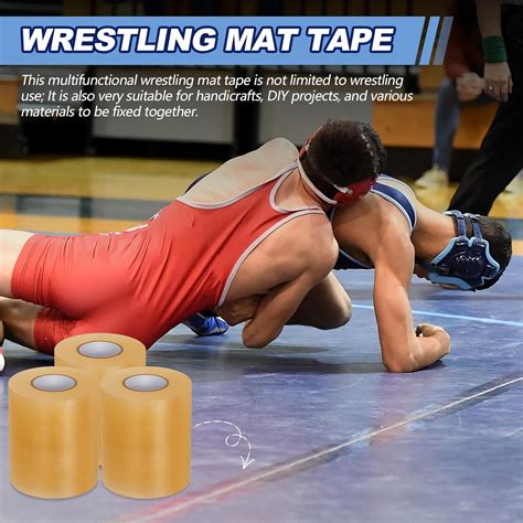 Pangda 12 Pcs Wrestling Mat Tape 3 or 4 Inch Heavy Duty 7 Mil PVC ...
