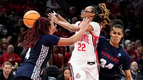 Ohio State women NCAA Tournament game vs Howard score, highlights