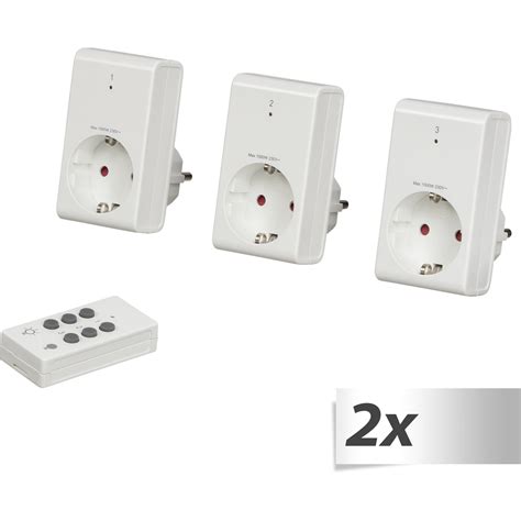 REV Funk-Steckdosen-Set 2x1, weiß | Steckdosen | MAINGAU