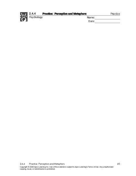 2.4.4 Practice: Understanding Perception and Metaphors in Psychology ...