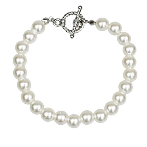 Imitation Beaded Bracelet Women Elegant Jewelry White Color | eBay