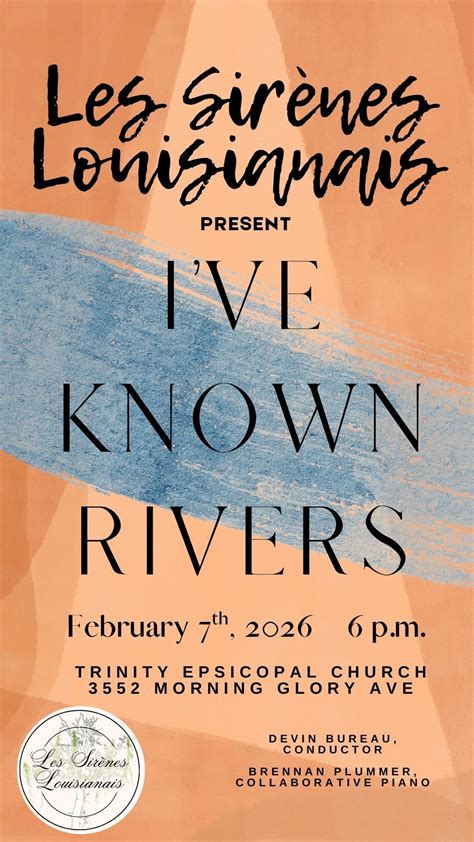 Ive Known Rivers - A Black History Month Concert, Trinity Episcopal ...