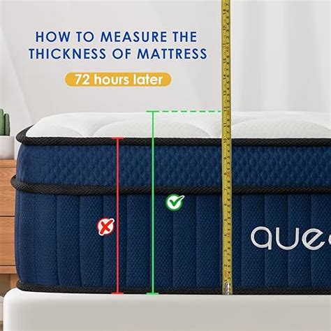 QUEEN ROSE Colchón individual de felpa de 12 pulgadas para un sueño ...