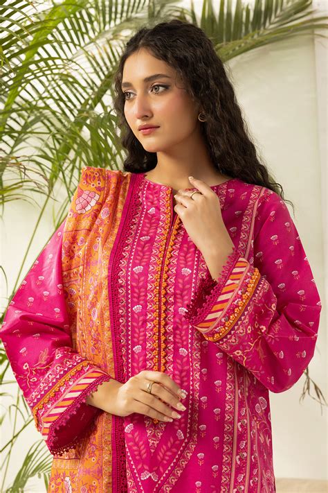Lawn Unstitched in Hot pink by Zellbury - UJM6431 | Laam.pk