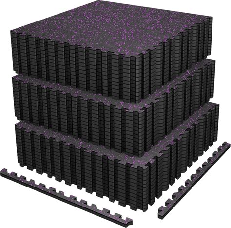 Amazon.com: AIRHOP 0.56in Thick 144 Sq Ft Exercise Equipment Mats, 36 ...