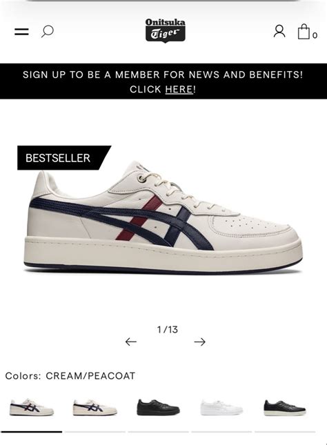Onitsuka Tiger GSM SD (Cream/Peacoat), Men's Fashion, Footwear ...
