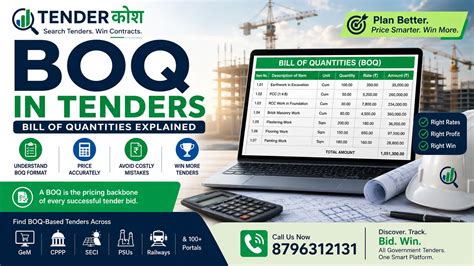 What is BOQ in Tenders? Format, Pricing & Mistakes to Avoid [2026 Guide ...