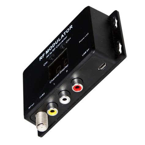 RF Modulator M60 Compact AV to RF Converter for Home TV USB Powered ...