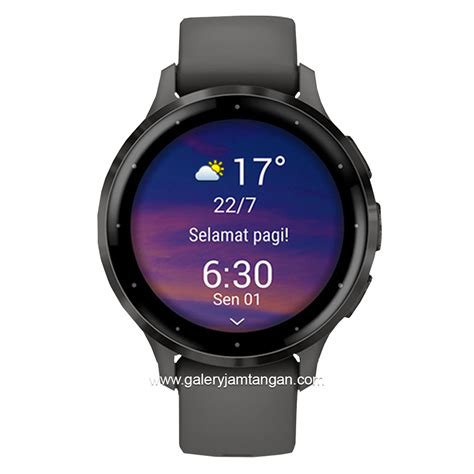 GARMIN VENU 3S PEBBLE GREY SLATE Silicone Strap – Galery Jam Tangan