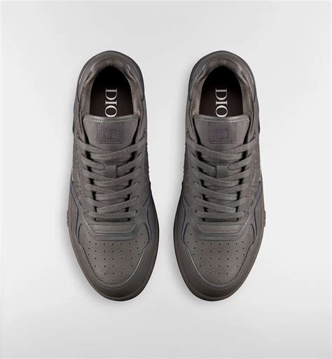 B27 Uptown Low-Top Sneaker Gray Grained Calfskin and Gray Dior Gravity ...
