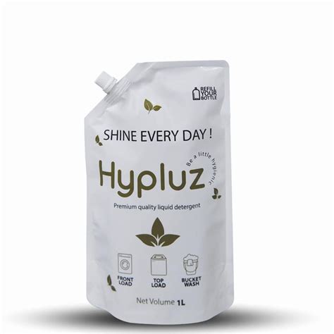 Hypluz Premium Liquid Laundry Detergent, 1L, Refill Pack