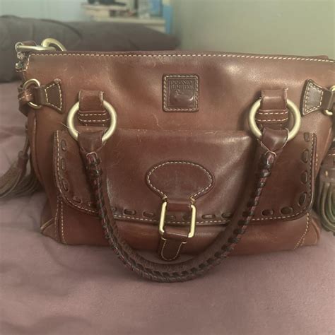 Vintage Chestnut Brown leather Dooney & Bourke... | Depop