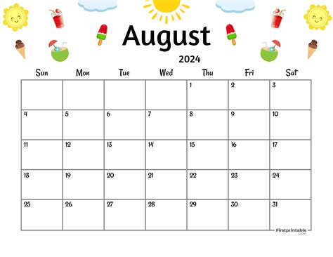 Free Large Printable Calendar - One For All