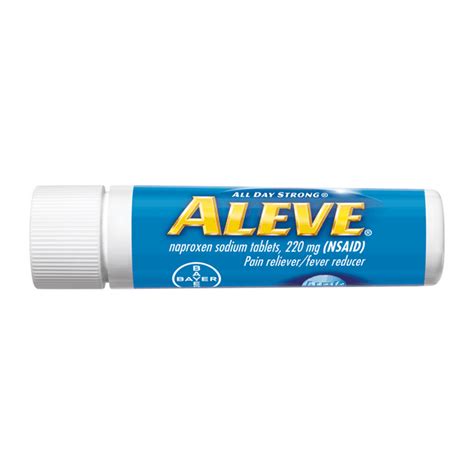 Aleve Pain Reliever/Fever Reducer Naproxen Sodium Tablets, 220 mg, 10 ...