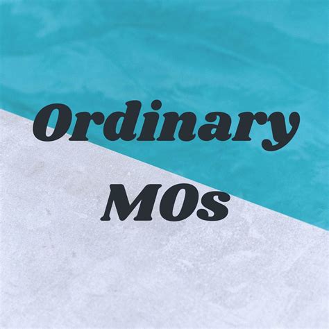 Ordinary MOs - Podcast - Apple Podcasts