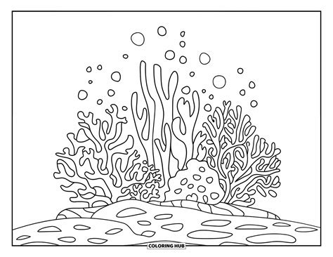 65+ Coral Coloring Pages for Kids & Adults (Free)