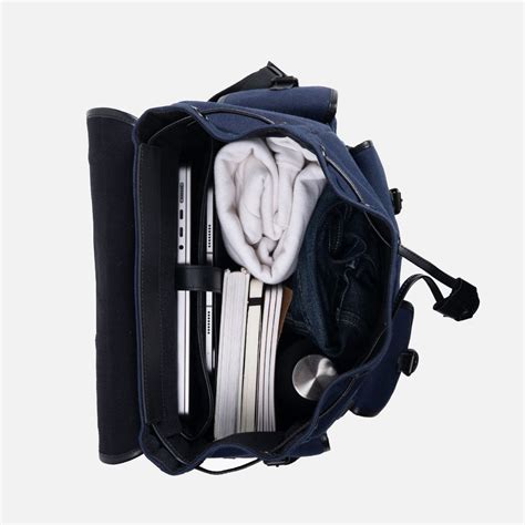 Vintage Army-Style Canvas Backpack in Blue | Outback