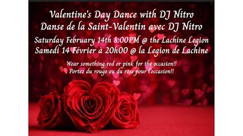 DJ Nitro Valentine Dance Party, Royal Canadian Legion Lachine Branch 85 ...