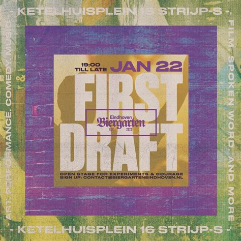 First Draft, Ketelhuisplein 16, Eindhoven, 22 January 2026 | AllEvents