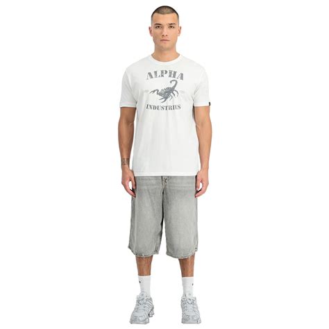 Alpha Industries Scorpion T-shirt - White - Buy Online - MILITARY Shop