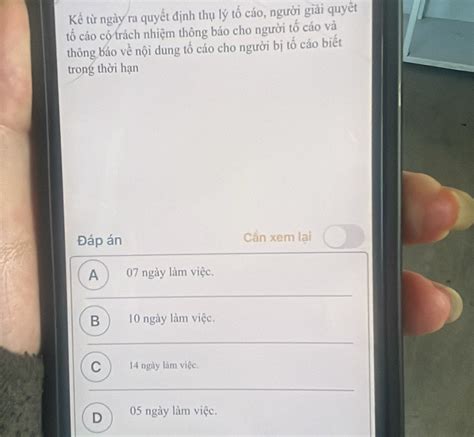 Giải quyết:Kể từ ngày ra quyết định thụ lý tổ cáo, người giải quyết tổ ...