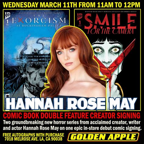IDW Double Comic Feature with Creator Hannah Rose May, 7018 Melrose Ave ...