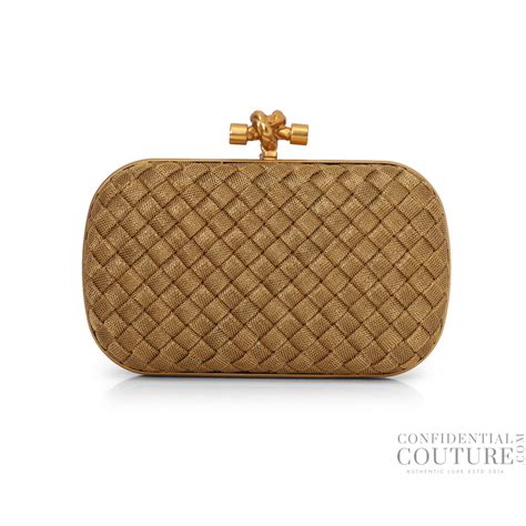 Shop pre-loved Bottega Veneta Intrecciato Knot Clutch 100% authentic ...