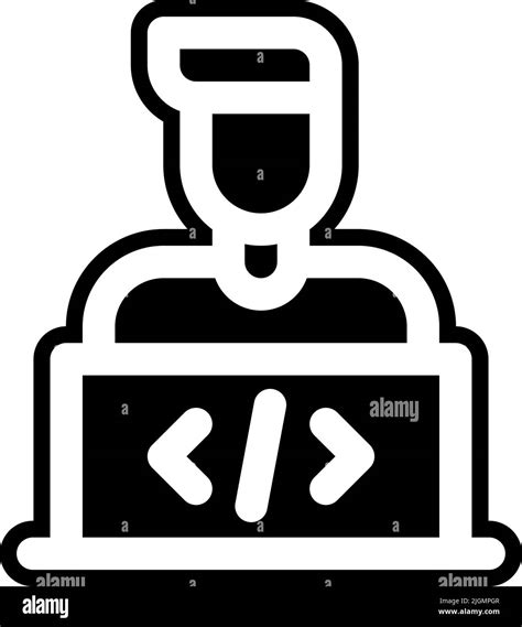 Business man programmer software Black and White Stock Photos & Images ...