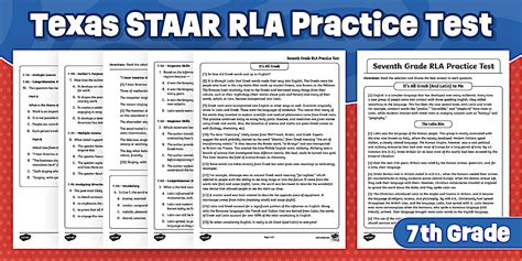 Seventh Grade RLA Practice Test | Texas STAAR Test Prep