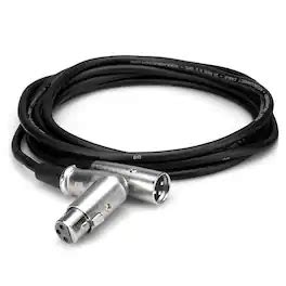Hosa Technology 25' 3 Pin Straight XLR Male to Right Angle XLR Female ...
